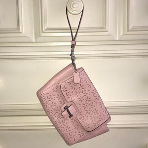 Coach leather wristlet!